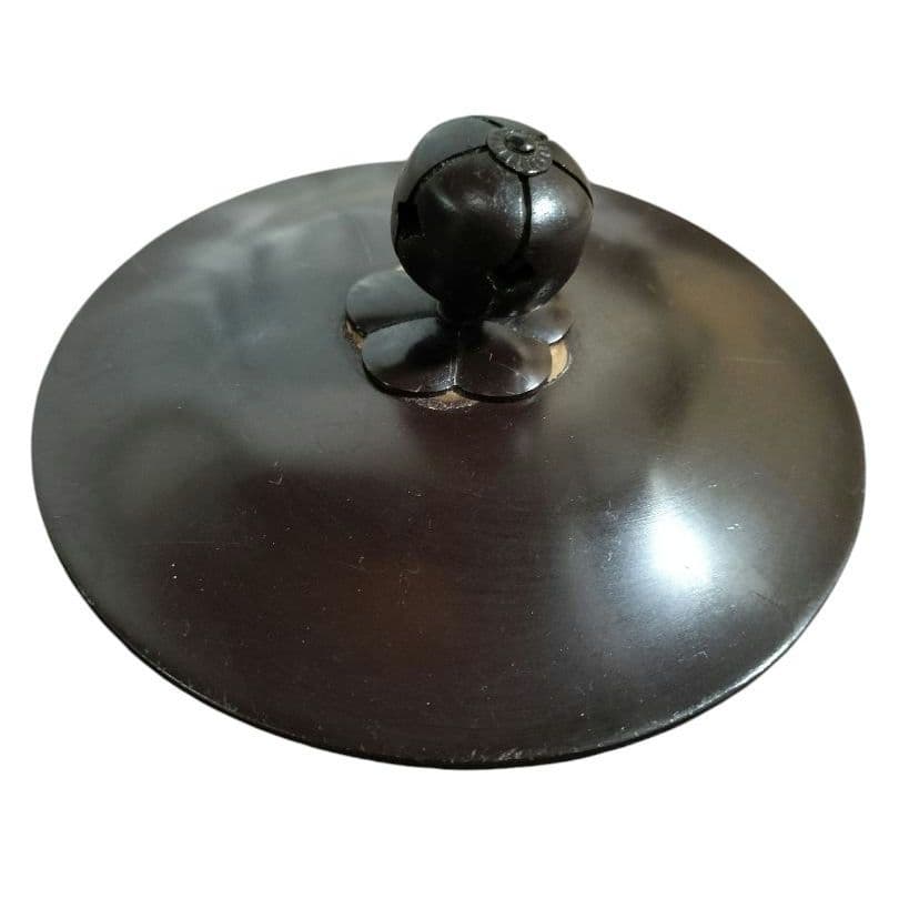 炉釜（炉用釜）園城寺釜　菊池政光作　釜鐶付き　茶器/茶道具