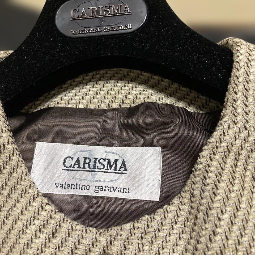 valentino garavaniジャケットスーツ ベージュ 46 ベルト付き