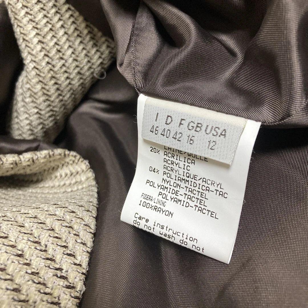 valentino garavaniジャケットスーツ ベージュ 46 ベルト付き