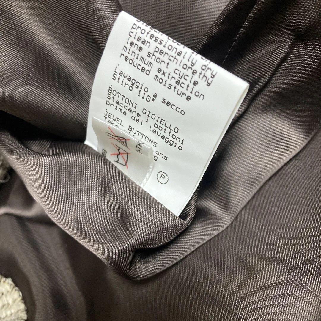 valentino garavaniジャケットスーツ ベージュ 46 ベルト付き