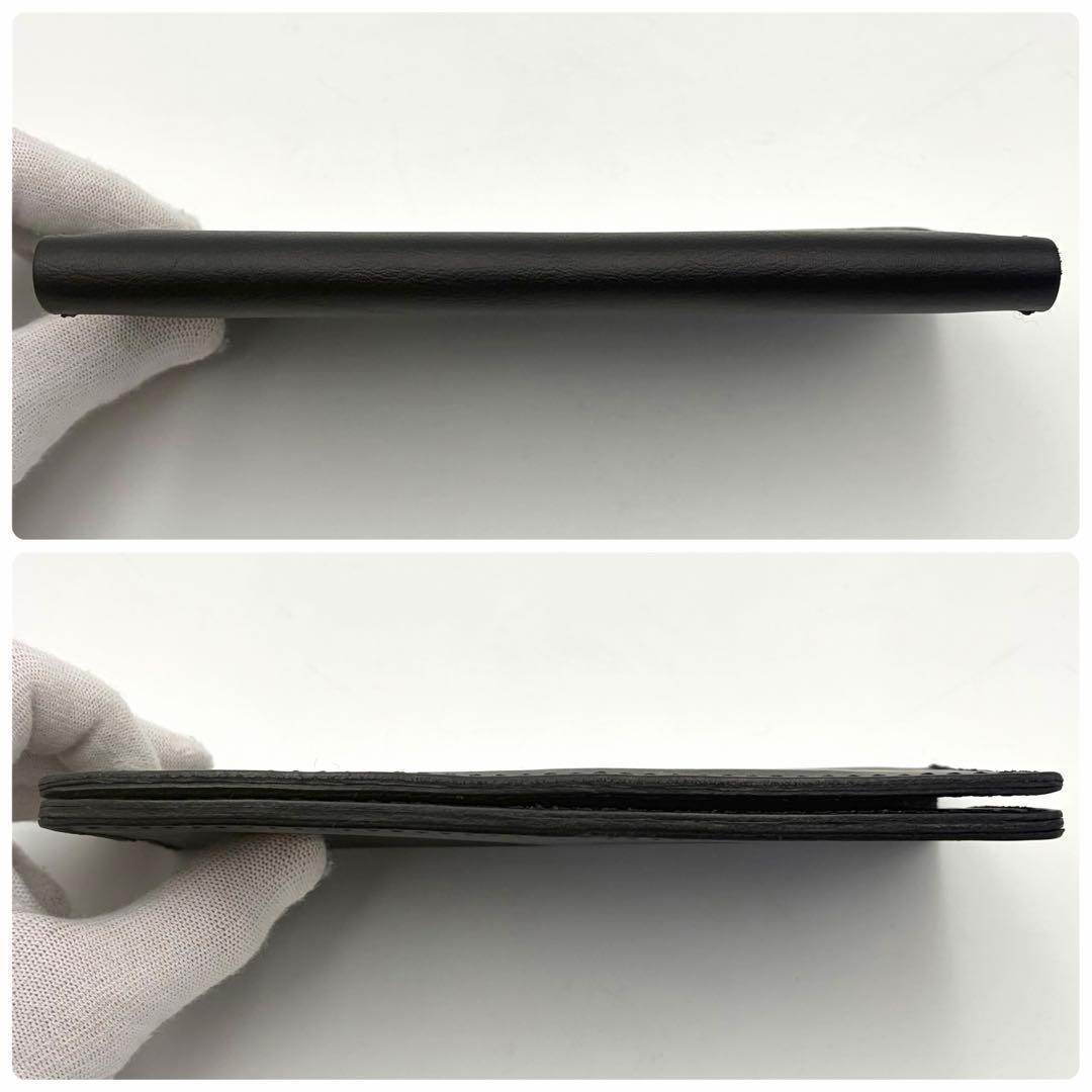 ヘルツ 長財布 ロングフラットウォレット WL-6 スターレ 黒 レザー メンズ