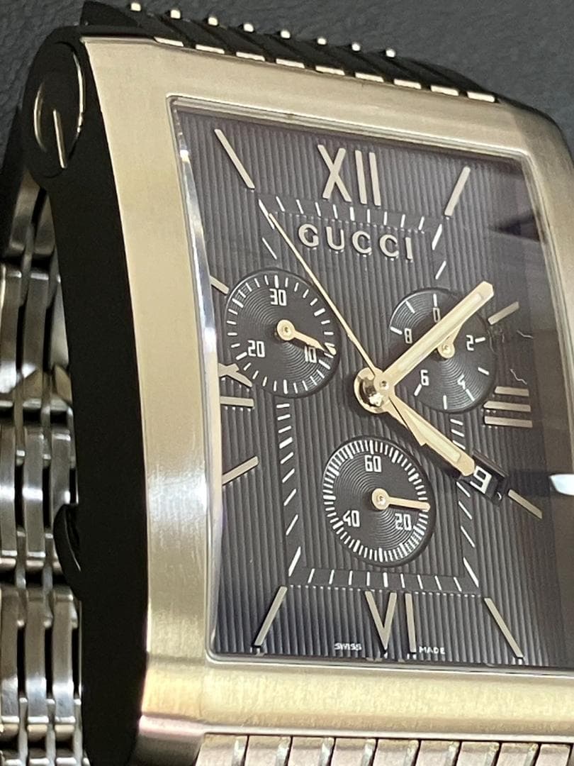 【極美品／稼働品】GUCCI クロノグラフ 8600Mクオーツ