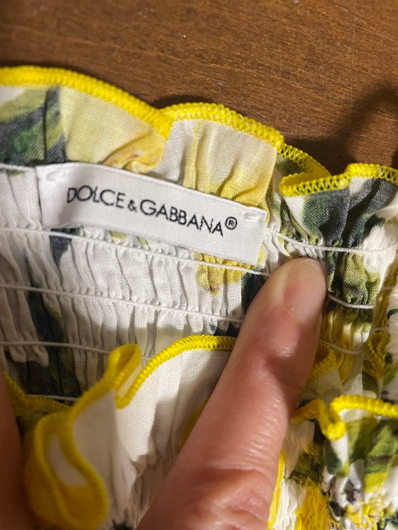 DOLCE&GABBANA レモン柄 ワンピース