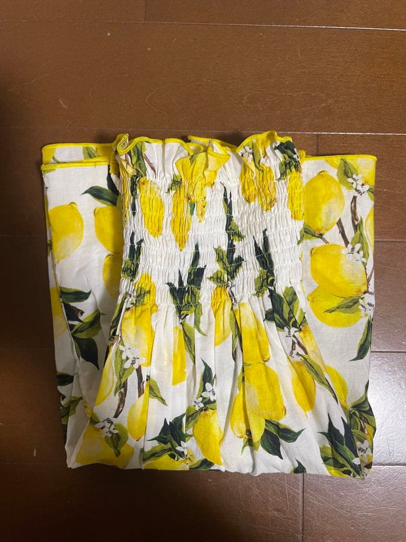 DOLCE&GABBANA レモン柄 ワンピース