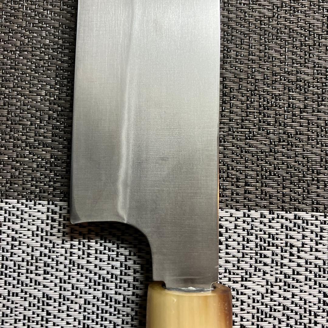 正本　本焼薄刃包丁　天然砥石で本刃付け済み❗️