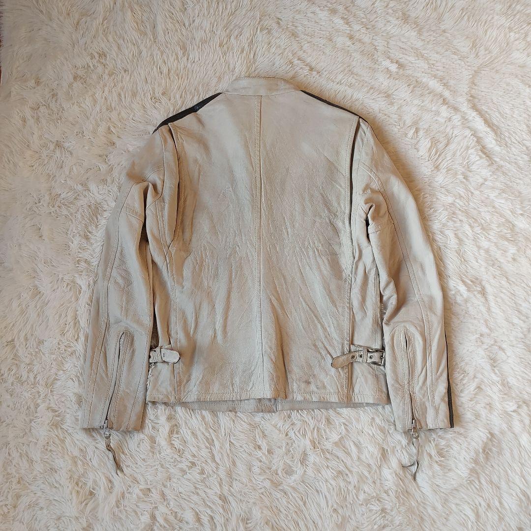 ジャケット・アウター Schott CLASSIC RACER Single Riders White