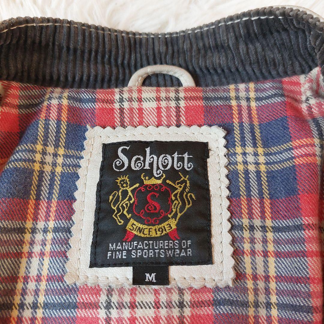 ジャケット・アウター Schott CLASSIC RACER Single Riders White