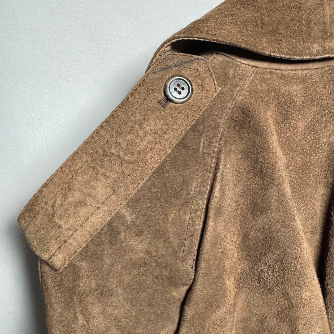 DURBAN ヴィンテージ 本革　レザー　スウェード　コート　豚革　10