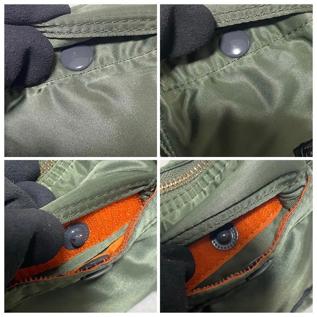 【未使用級】 PORTER タンカー ボディバッグ セージグリーン