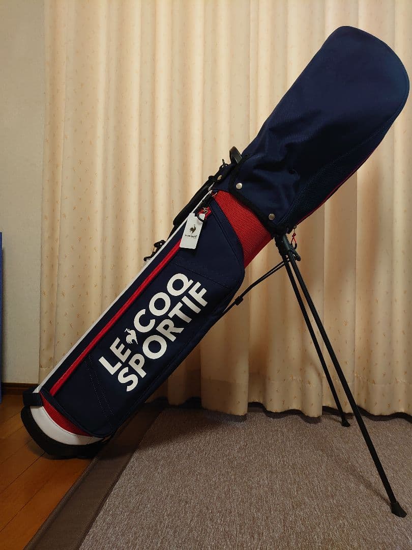 LE COQ SPORTIF キャディバッグ ネイビー/レッド