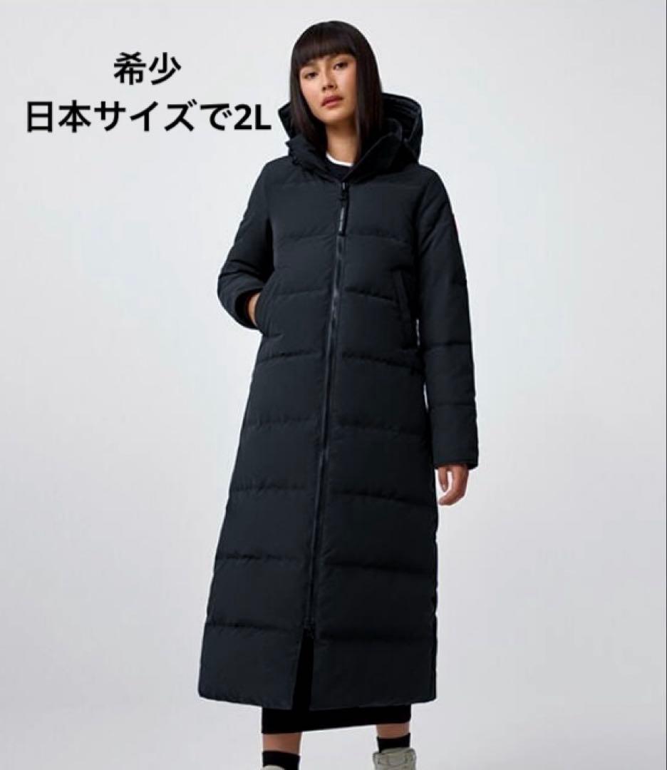 カナダグース　希少Lサイズ　ブラックレーベルミスティークパーカー　ブラック