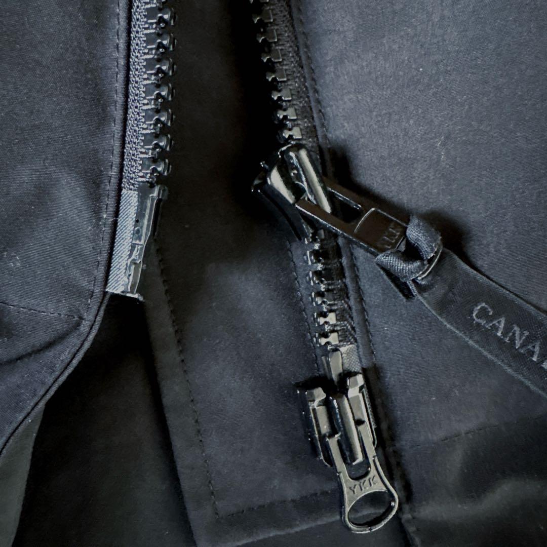 カナダグース　希少Lサイズ　ブラックレーベルミスティークパーカー　ブラック