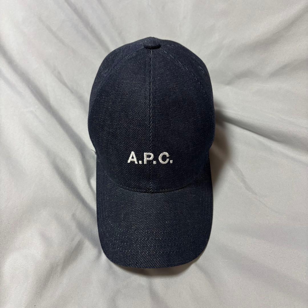【美品】A.P.C｜アーペーセー ロゴ デニム キャップ　56