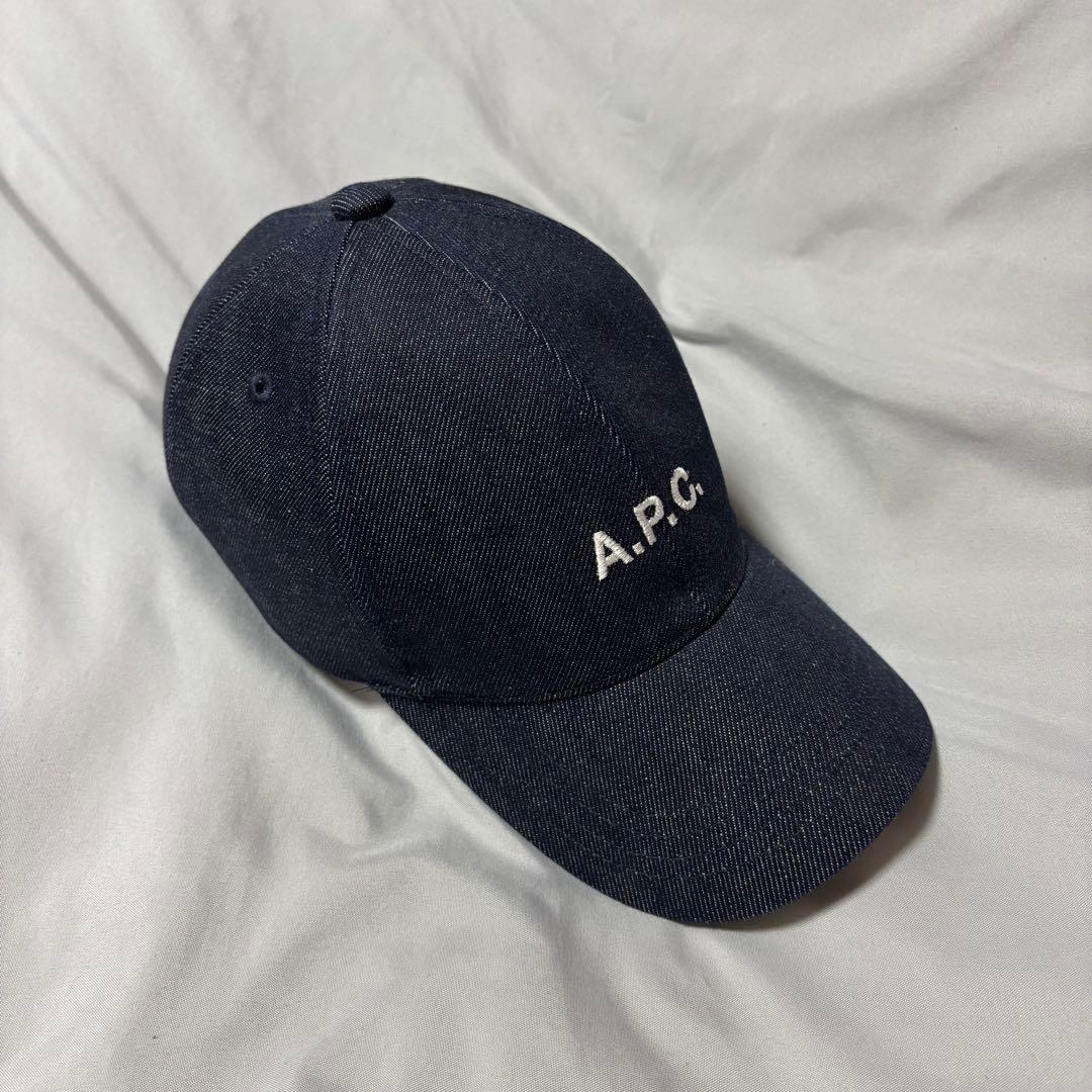 【美品】A.P.C｜アーペーセー ロゴ デニム キャップ　56