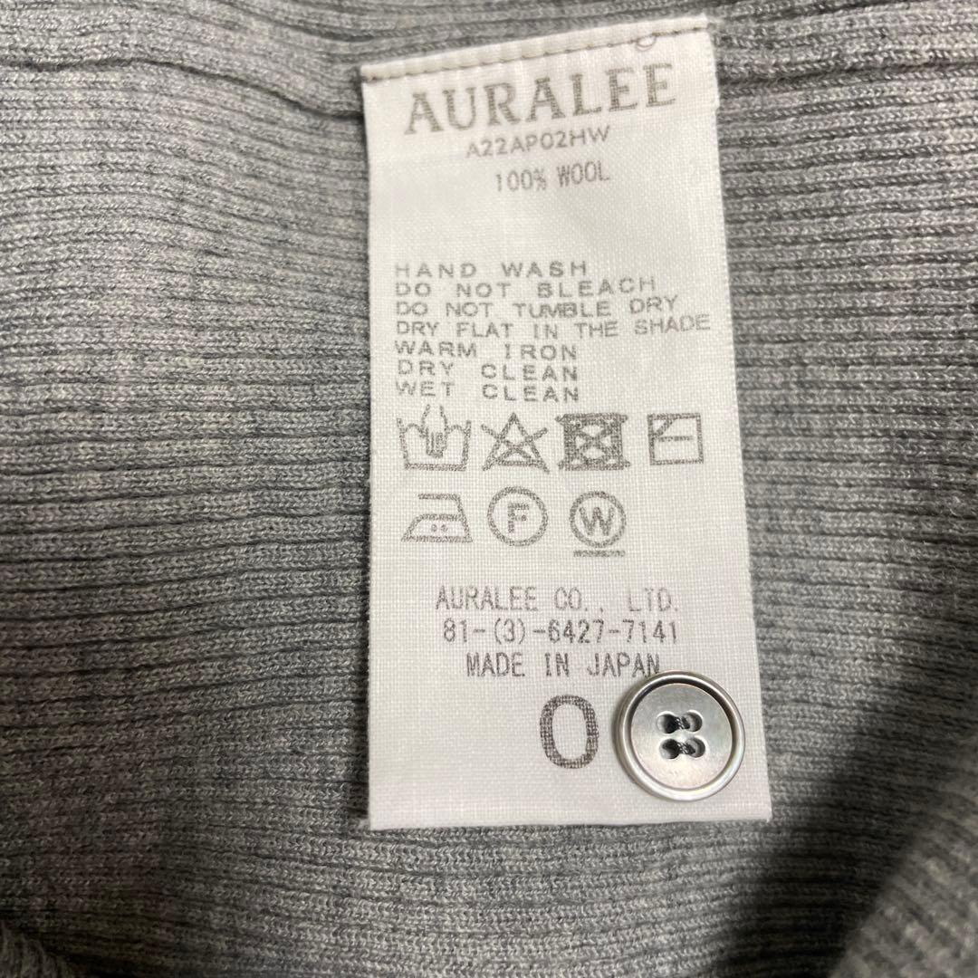 トップス AURAALEE HIGH GAUGE RIB KNIT POLO