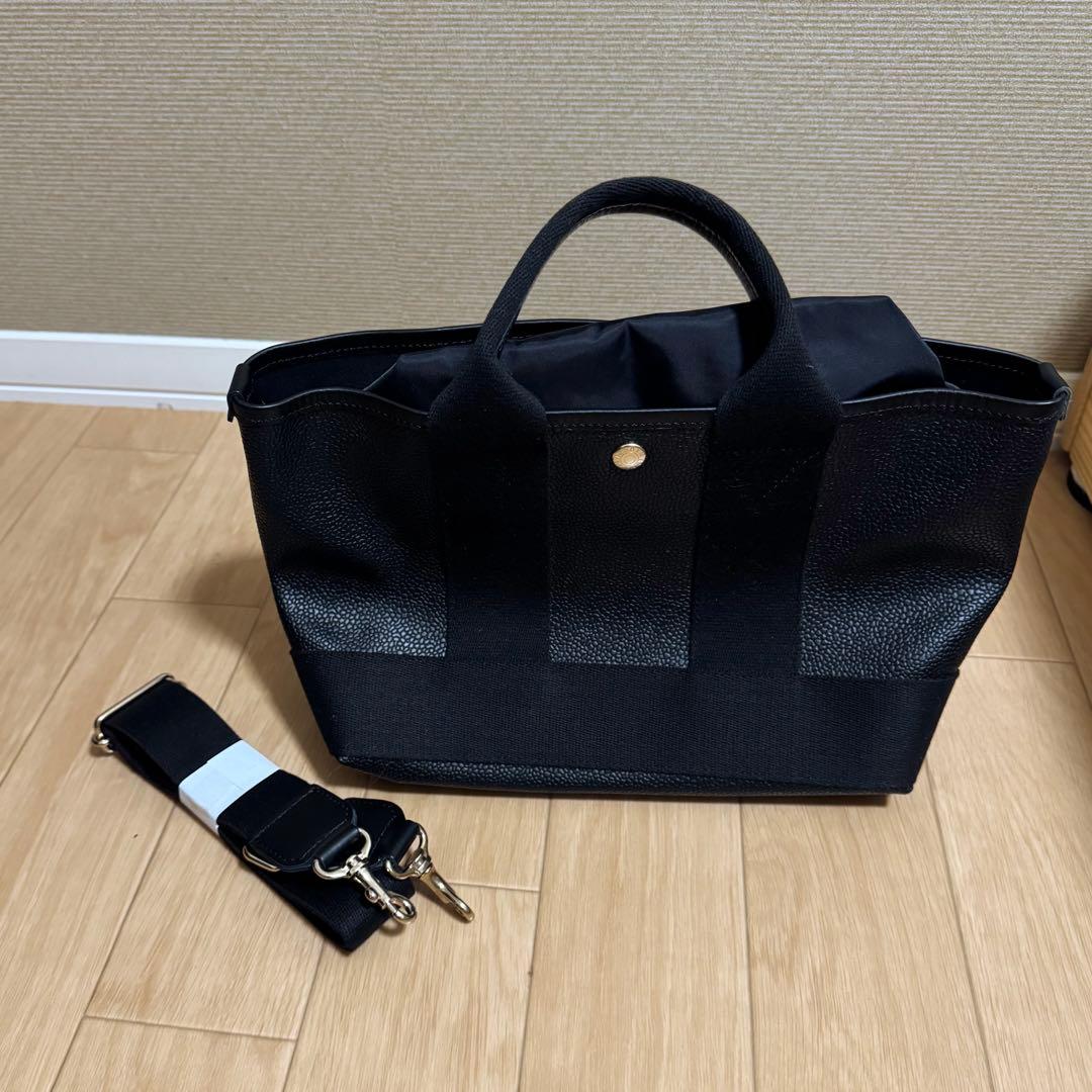 【新品未使用】TOPKAPI スコッチグレイン ネオレザートート M ブラック