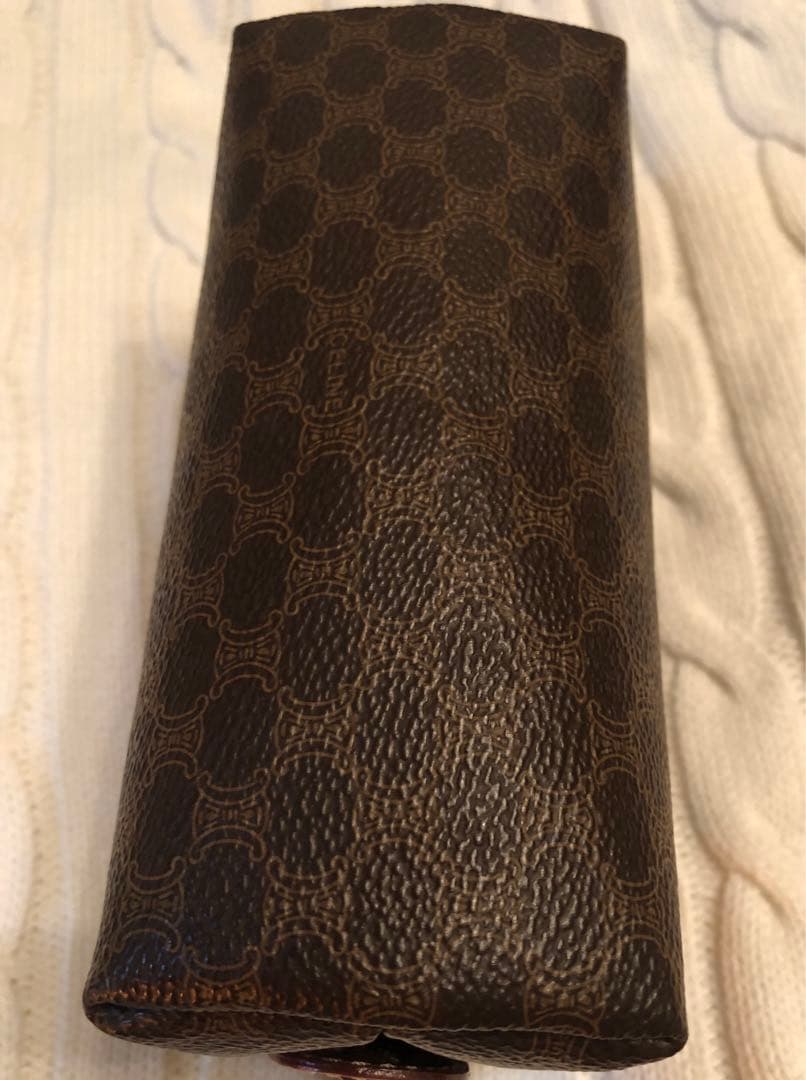 CELINE マカダム柄 化粧ポーチ 訳あり美品