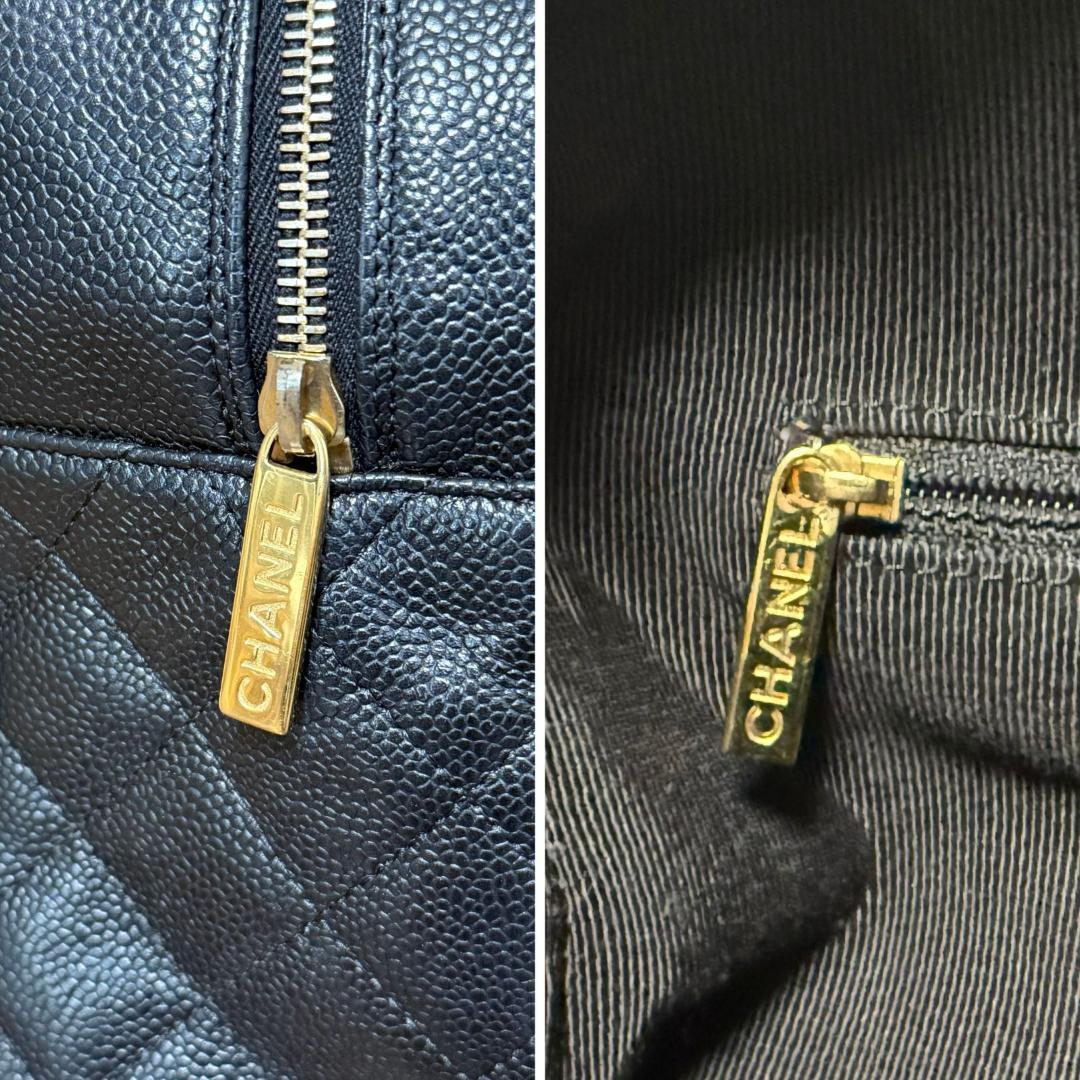 ⭐️美品⭐️CHANEL シャネル ボストン バッグ キャビアスキン ブラック