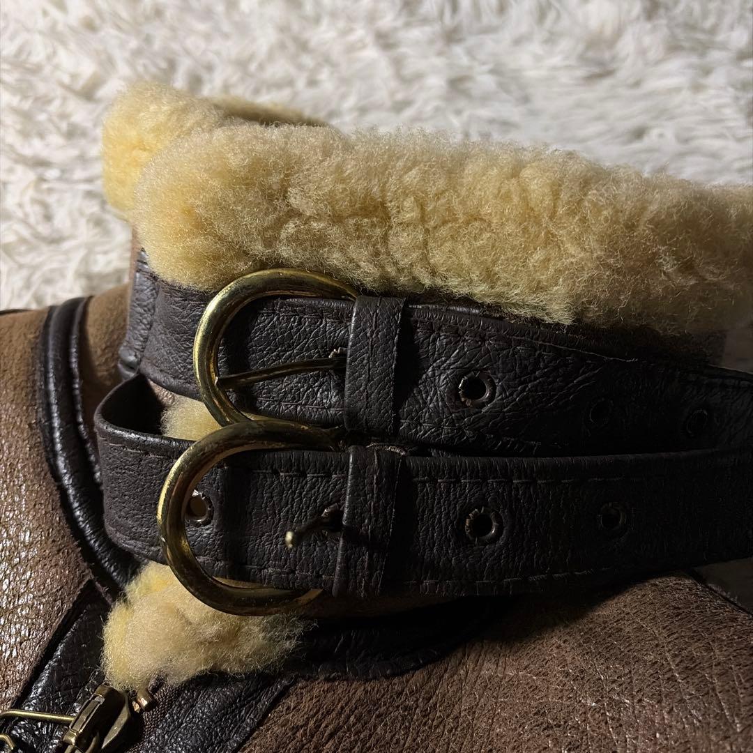 【米国製】schott フライトジャケット　B-3 羊革　ムートン　ボア　40