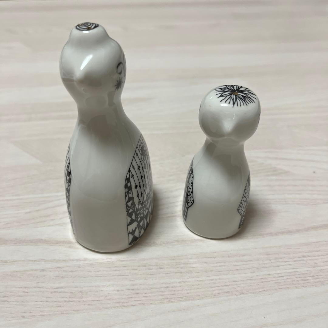 Porsgrund アンティーク　陶器　ソルト&ペッパー入れ