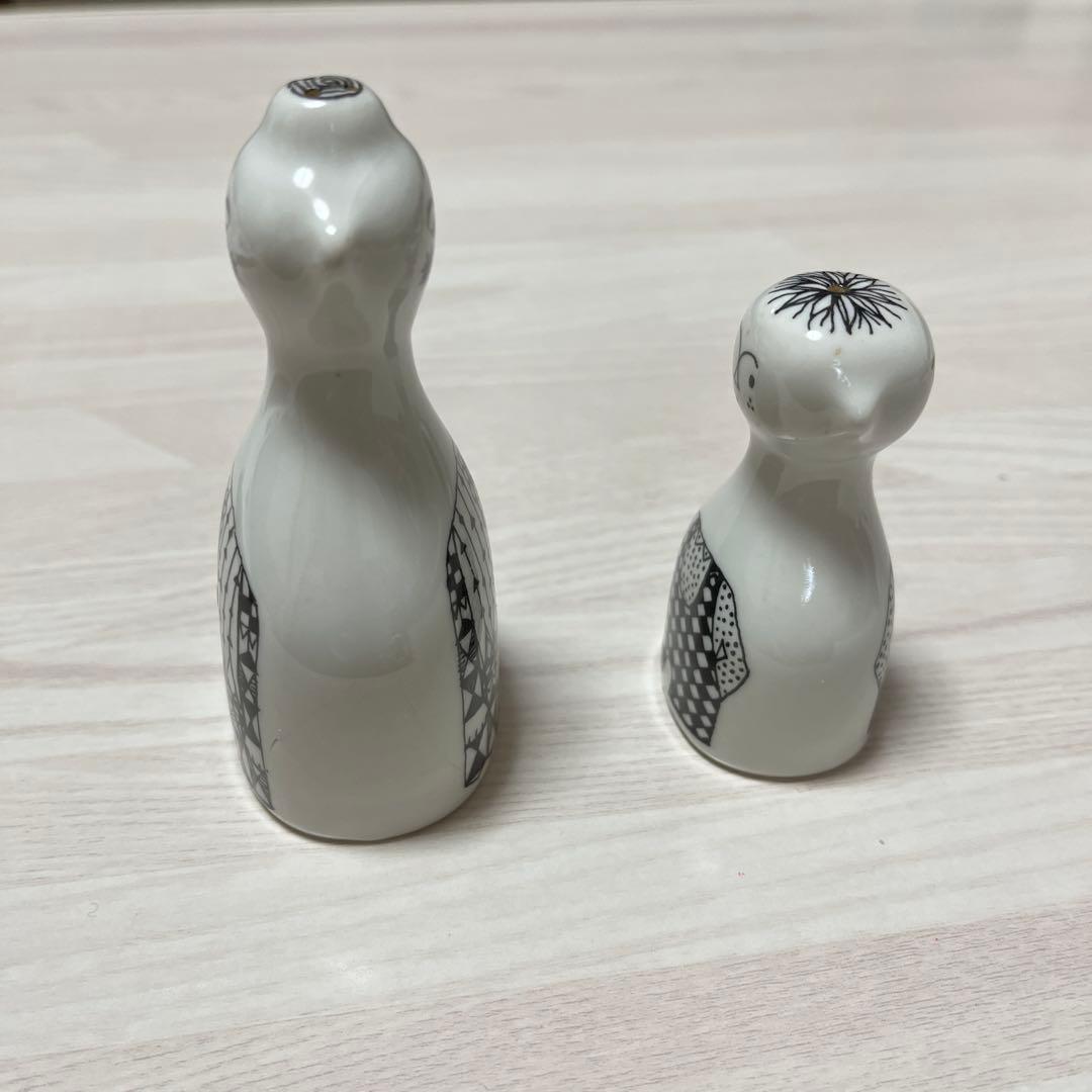 Porsgrund アンティーク　陶器　ソルト&ペッパー入れ