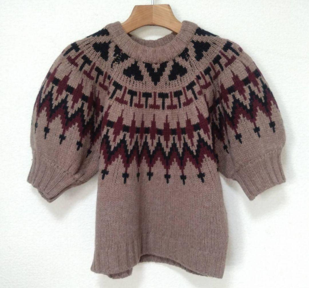 美品 machatt 24AW ローゲージノルディックニット