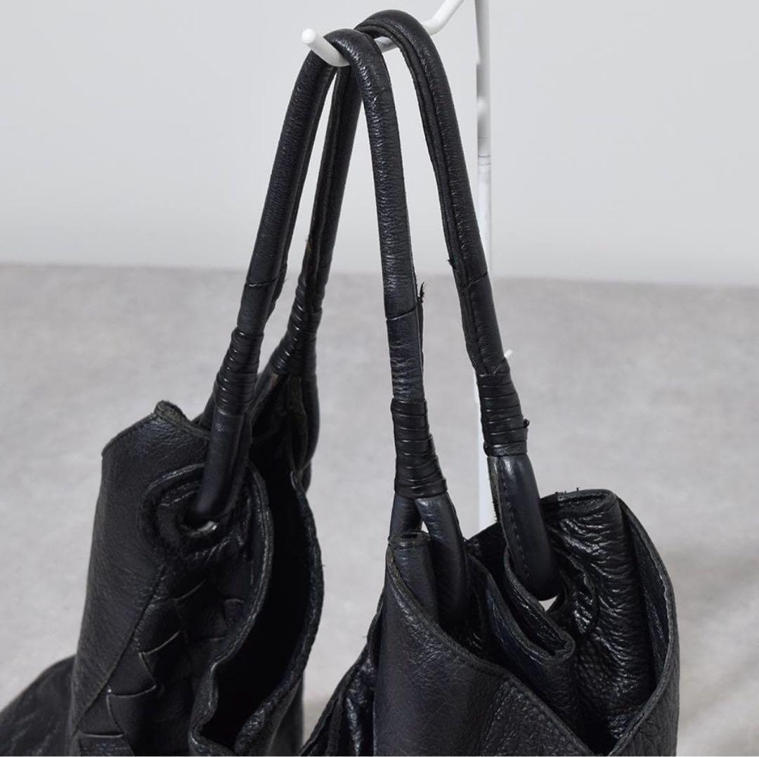 バッグ 00s archive goa Intrecciato leather bag