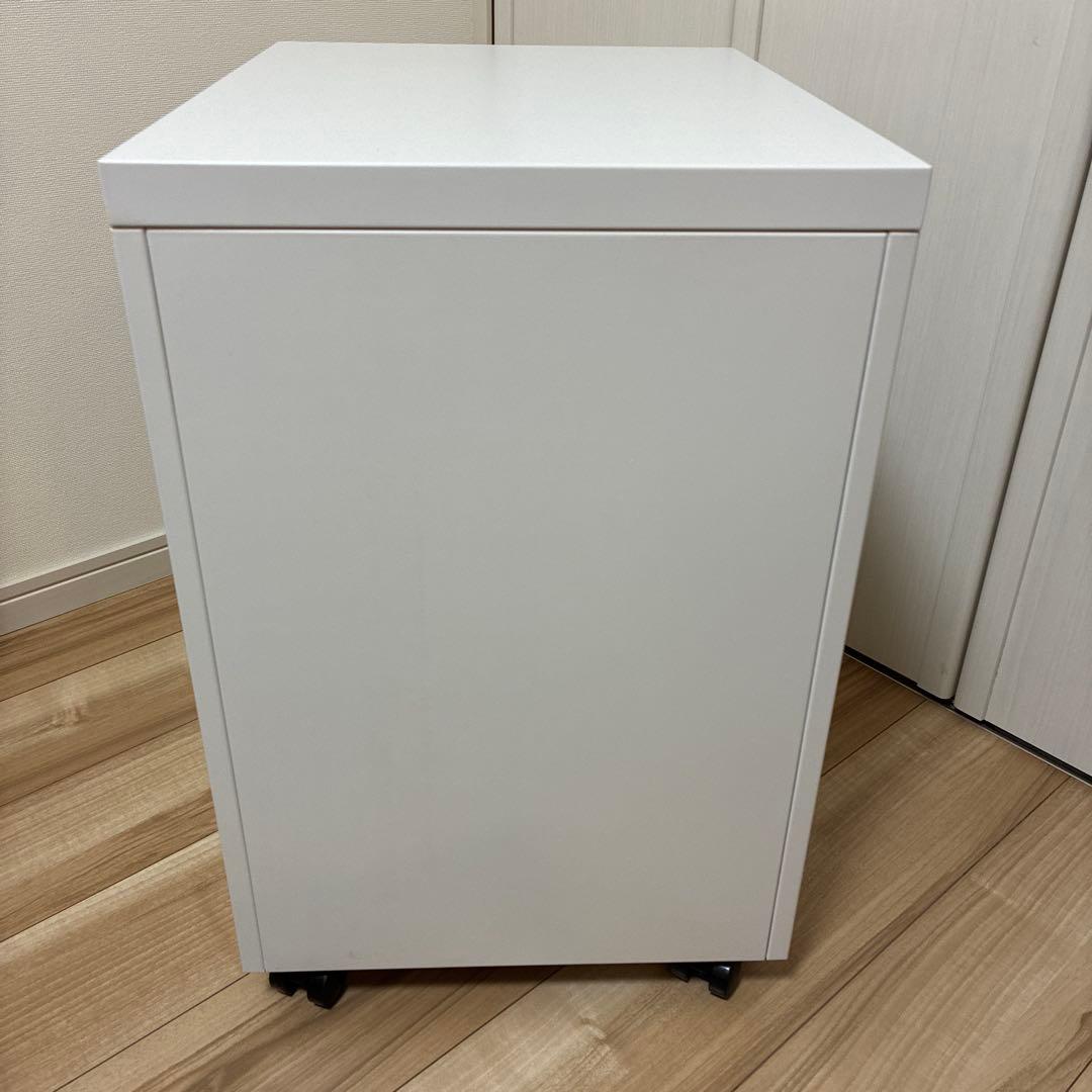 【未使用品】ホワイトデスクワゴン