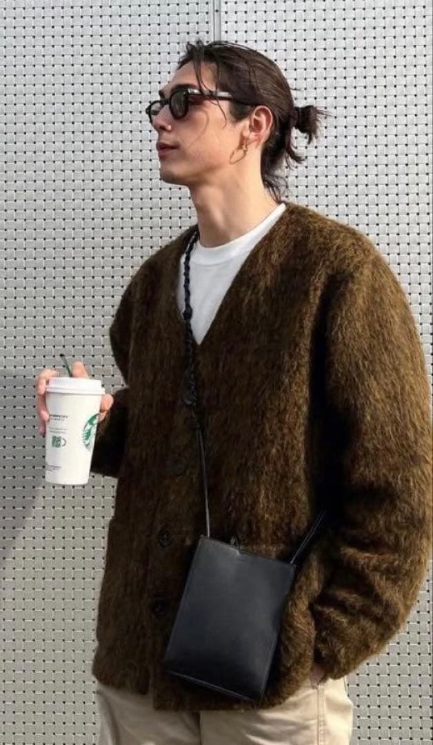 OUR LEGACY olive mohair cardigan 48サイズ
