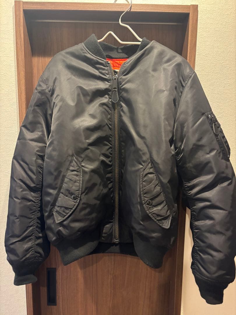 AVIREX USA MA-1フライトジャケット ブラック