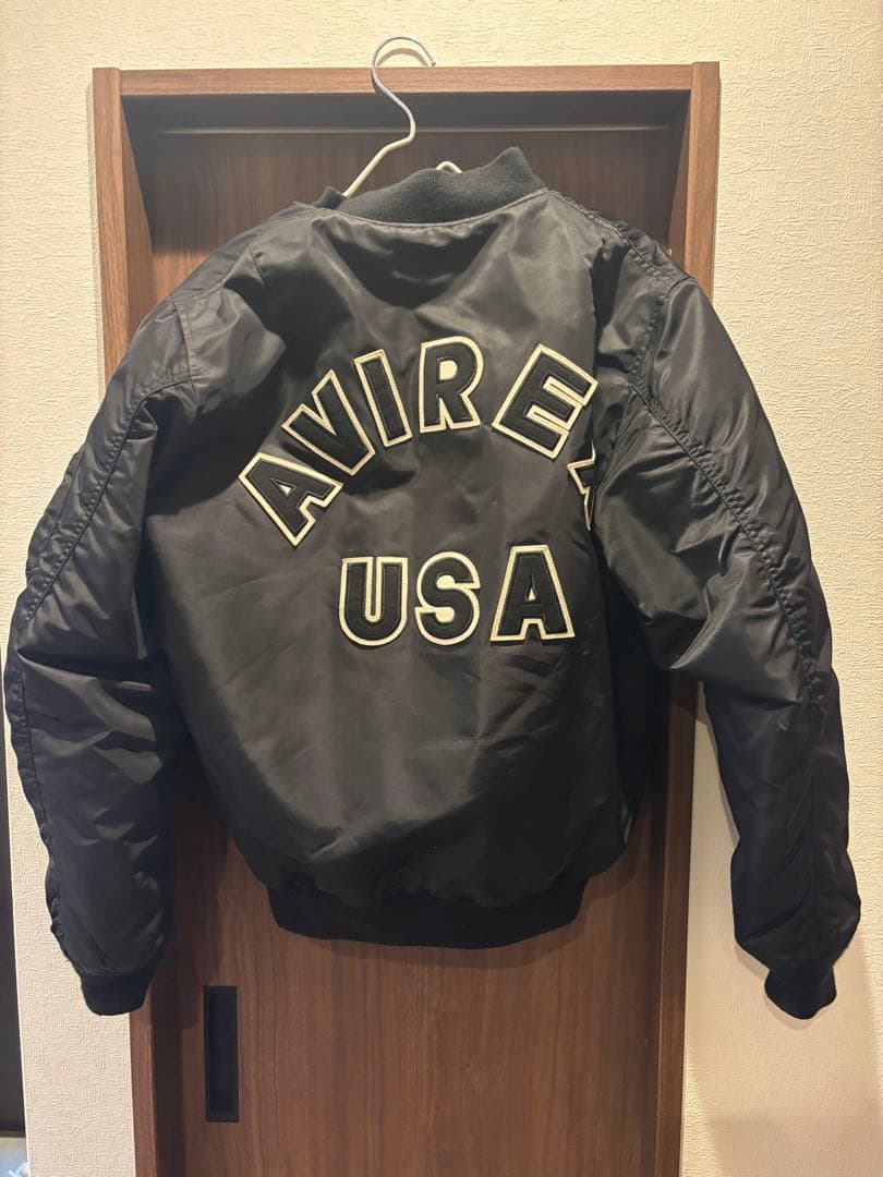 AVIREX USA MA-1フライトジャケット ブラック