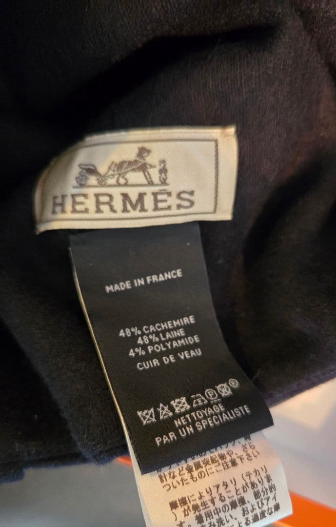 HERMES♠️エルメス♠️メンズカシミアネックウォーマー新品マフラープレゼント