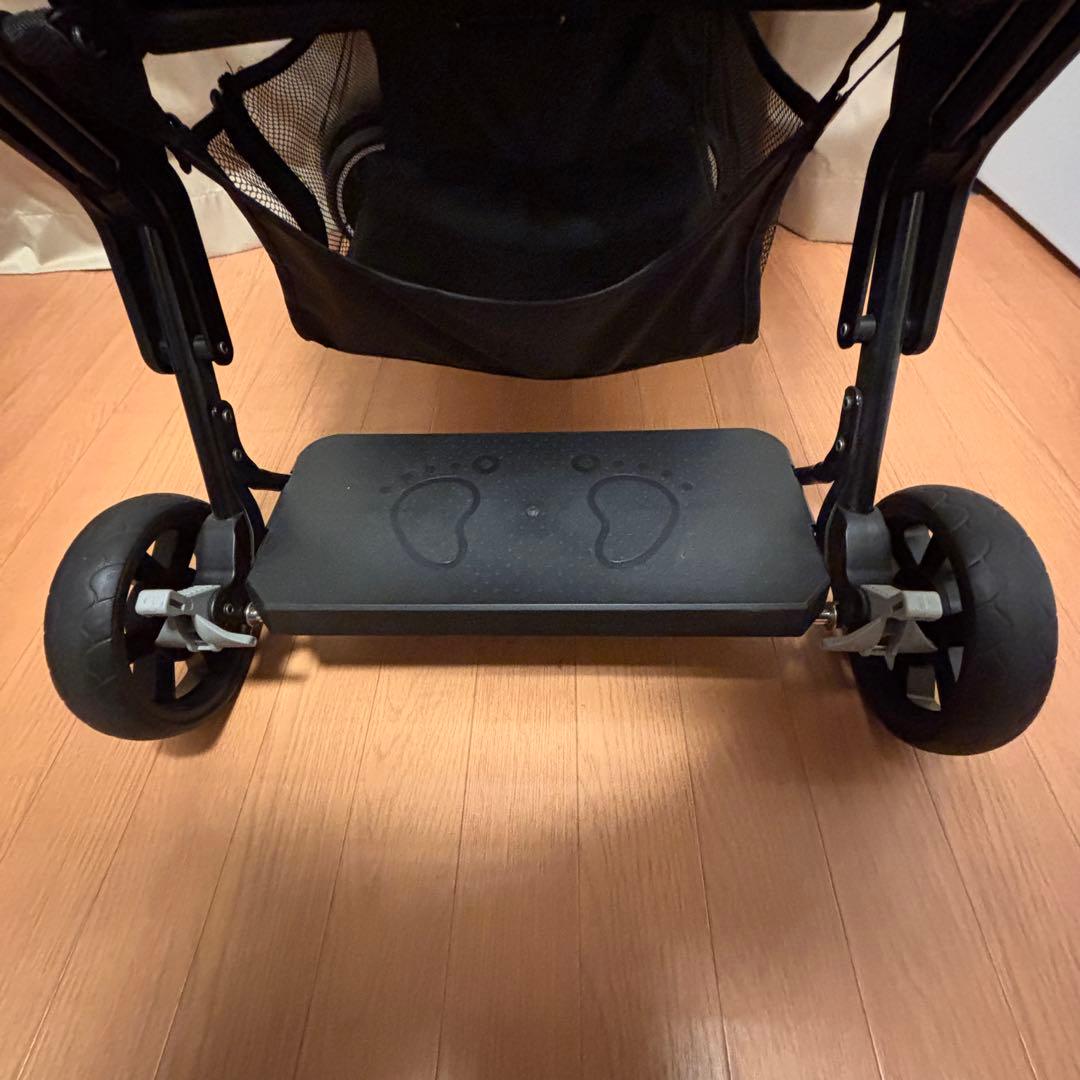 【美品】カトージ 二人でゴー 直営店モデル ブラック 二人乗りベビーカー