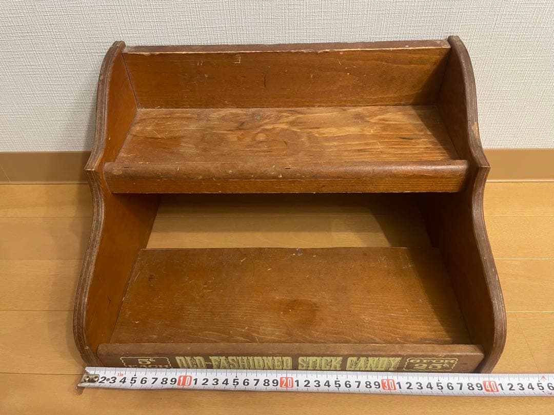 アンティーク木製棚オールドファッションスティックキャンディ販売用ラックケロッグ
