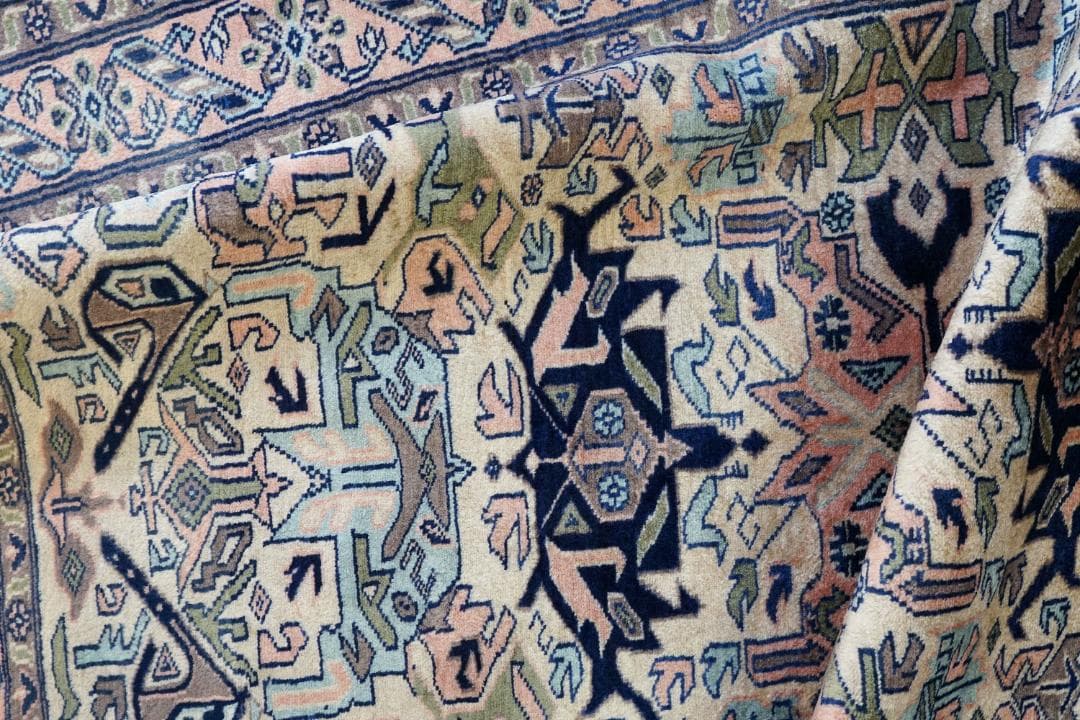 パキスタン手織り絨毯 トライバルラグ 160×98cm ウール