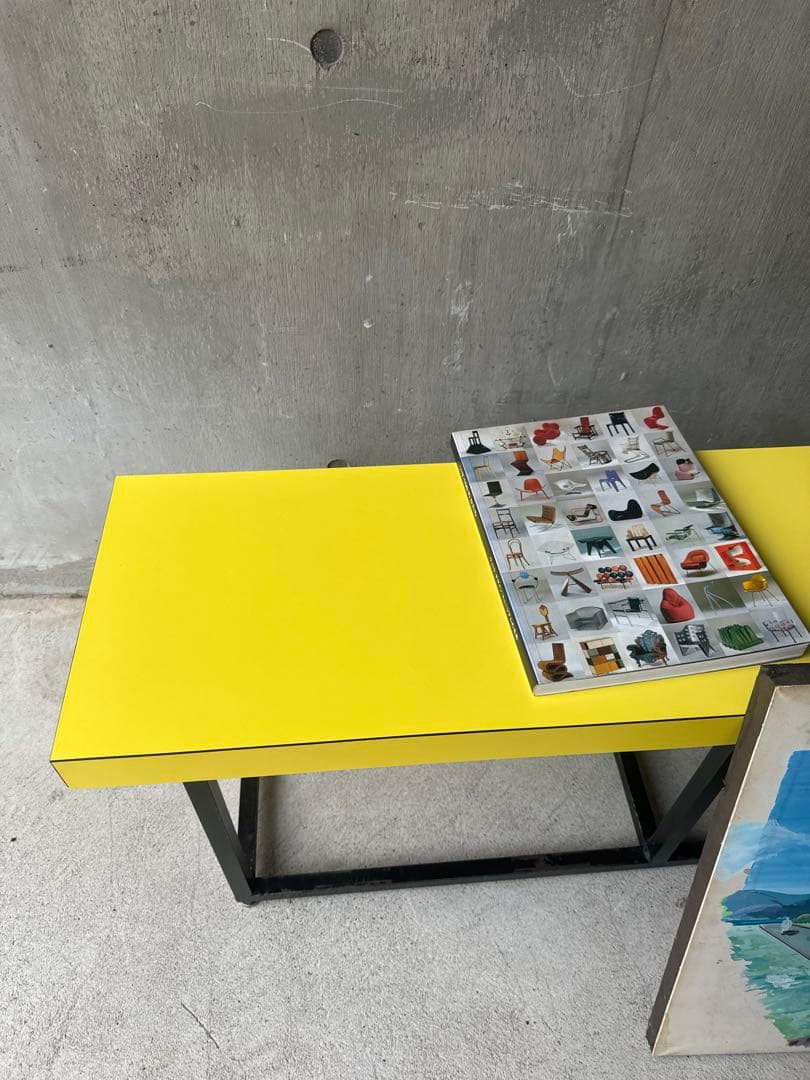 専用　yellow bench インダストリアル ベンチ ポストモダン