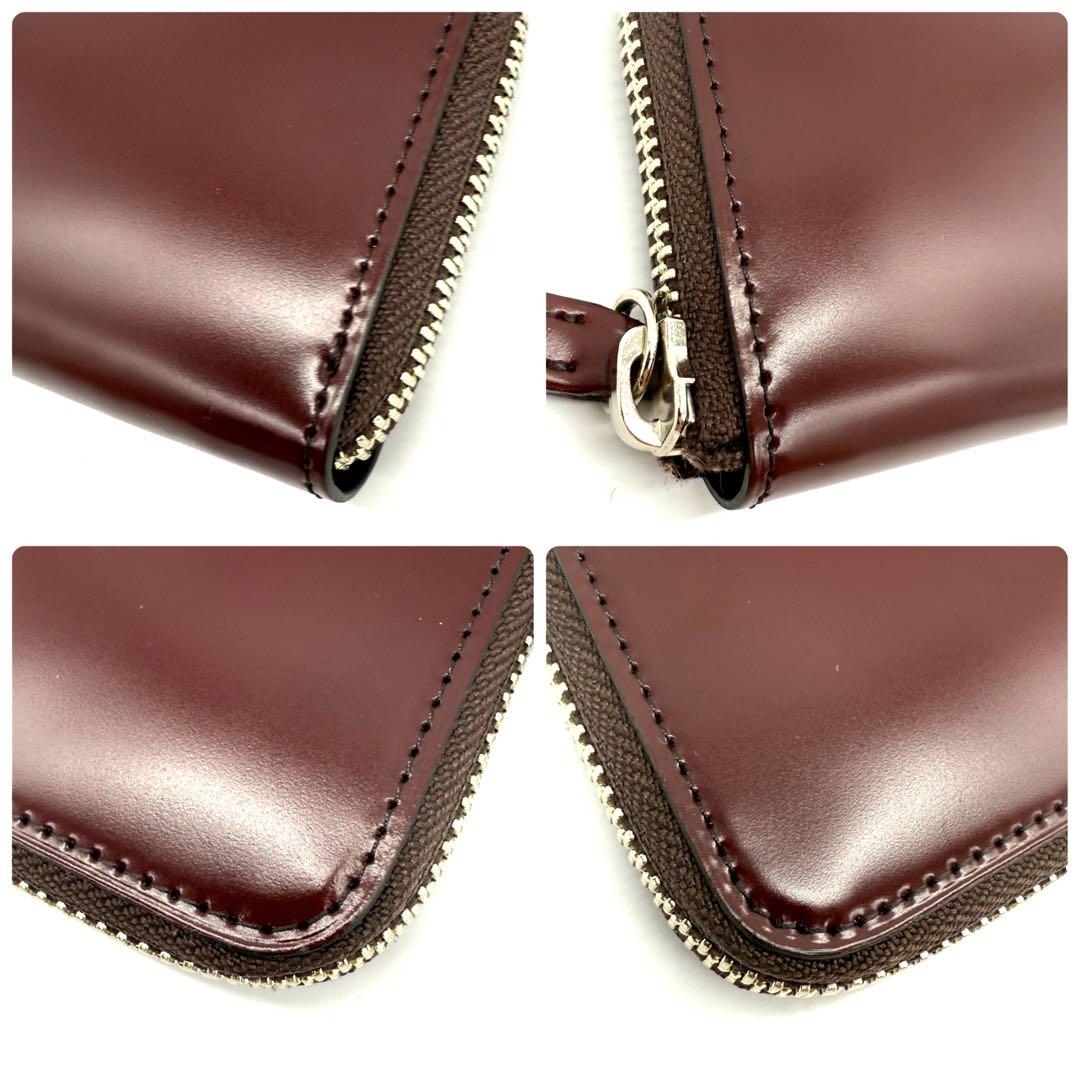 ★未使用品★SOMES SADDLE コードバン ラウンドジップ ケース