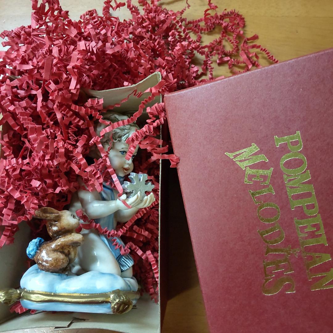 イタリア　エンゼル　飾りもの　置き物　冬