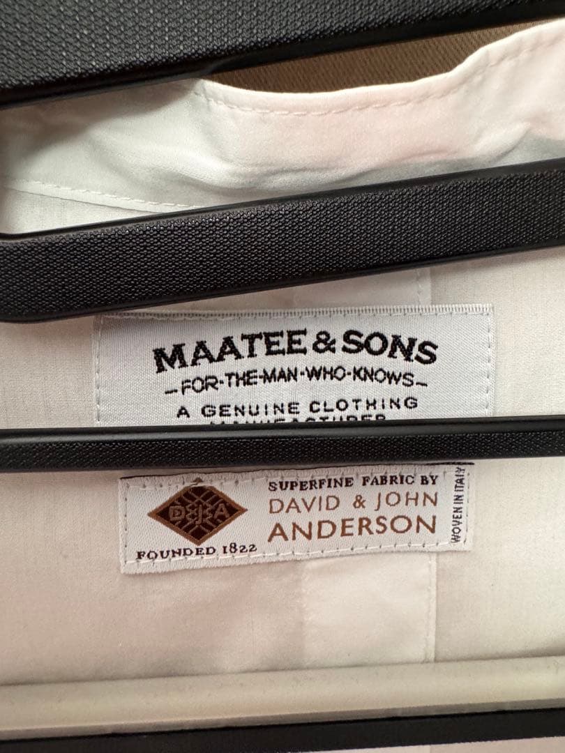 I*様 maatee and sons バンドカラーシャツ　DJA