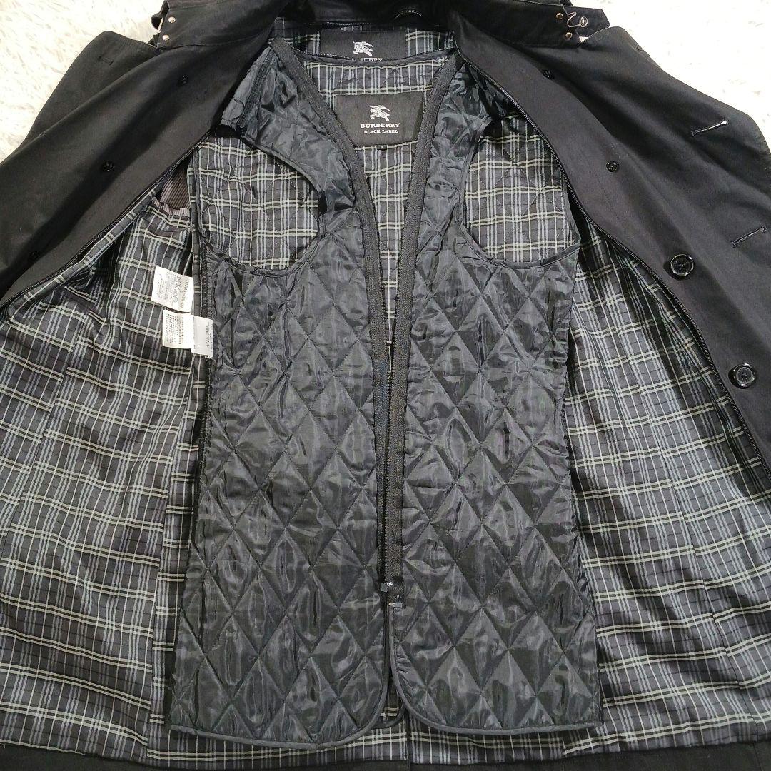 ✨良品✨バーバリーブラックレーベル　トレンチコート ライナー　ブラック　S