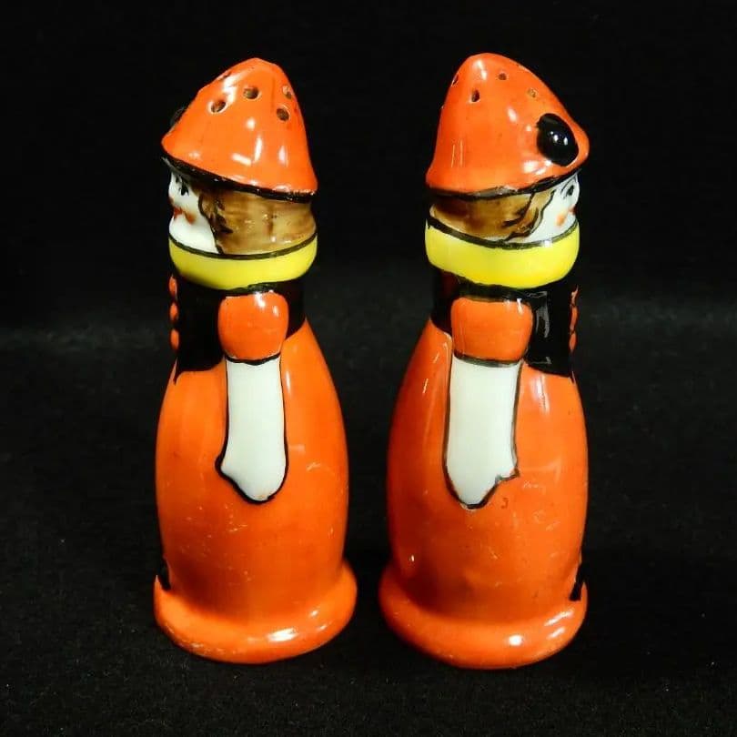美品 オールドノリタケ デコレディ クラウン S&P シェイカー No.582