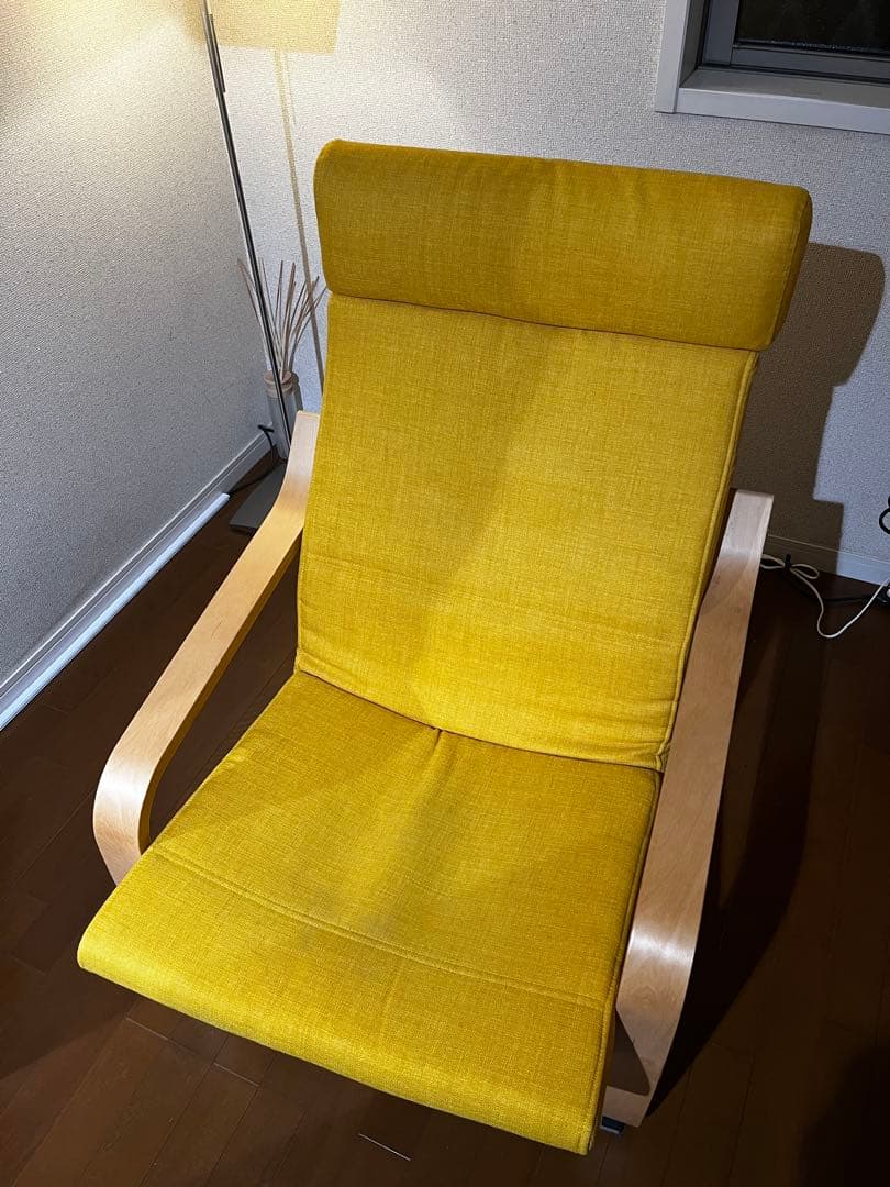 IKEA ポエング　椅子本体＋スツールセット