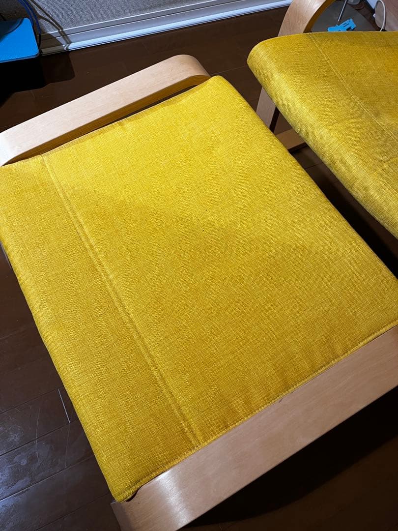 IKEA ポエング　椅子本体＋スツールセット
