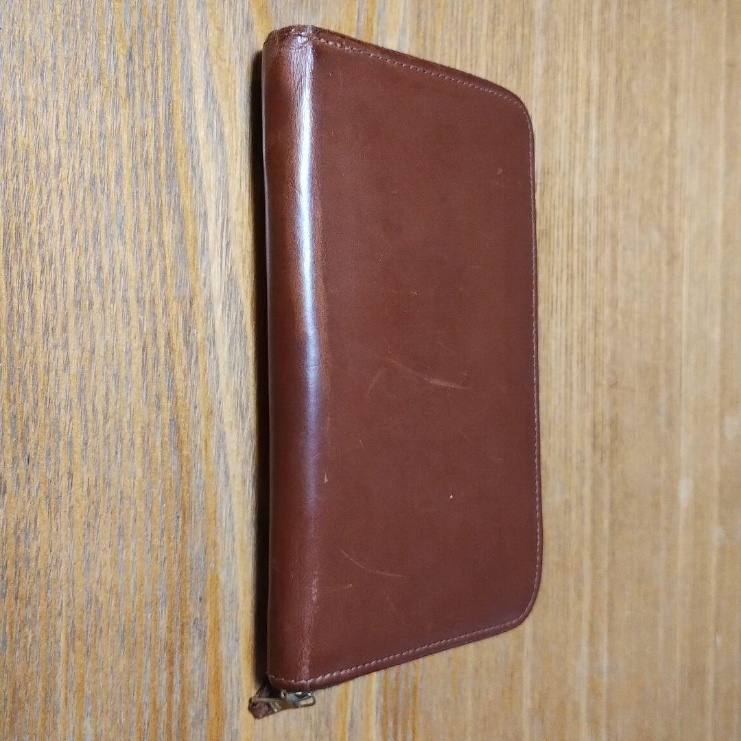 【交渉歓迎】Whitehouse Cox ラウンドジップ長財布 ブライドルレザー
