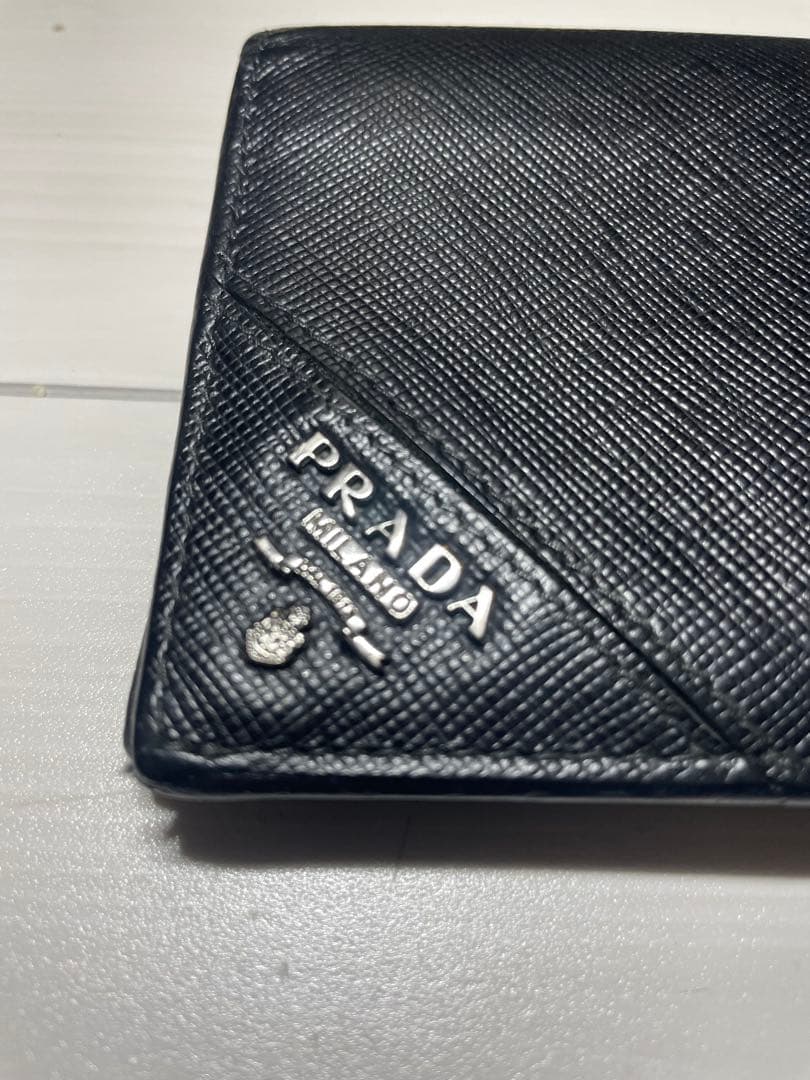 プラダ PRADA サフィアーノ トライアングルウォレット二つ折り長財布