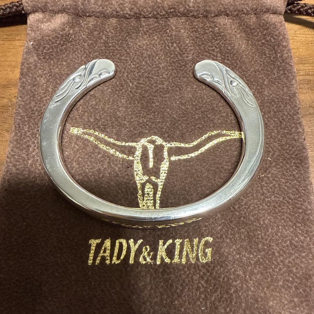 TADY&KING シルバーフェイスバングル Mサイズ