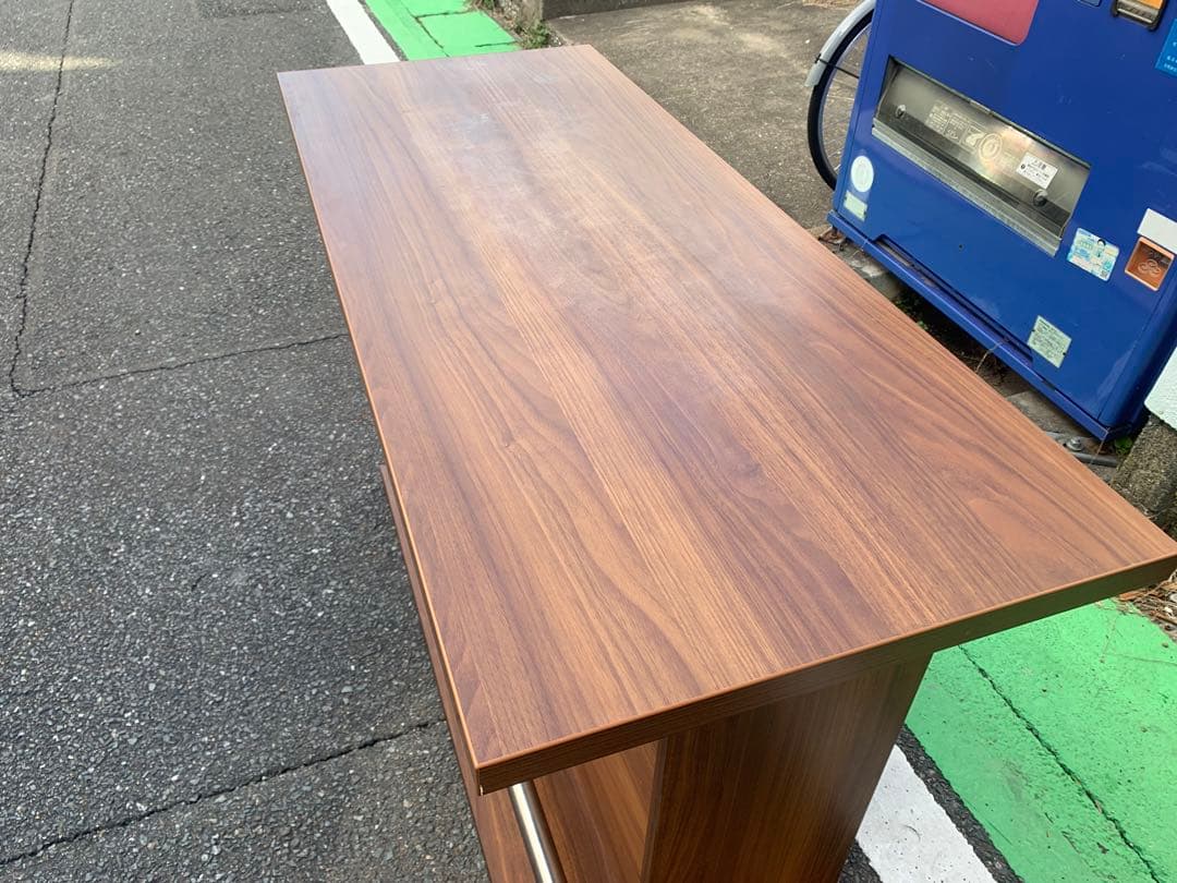 カウンターテーブル　バーカウンター　ハイテーブル　ブラウン