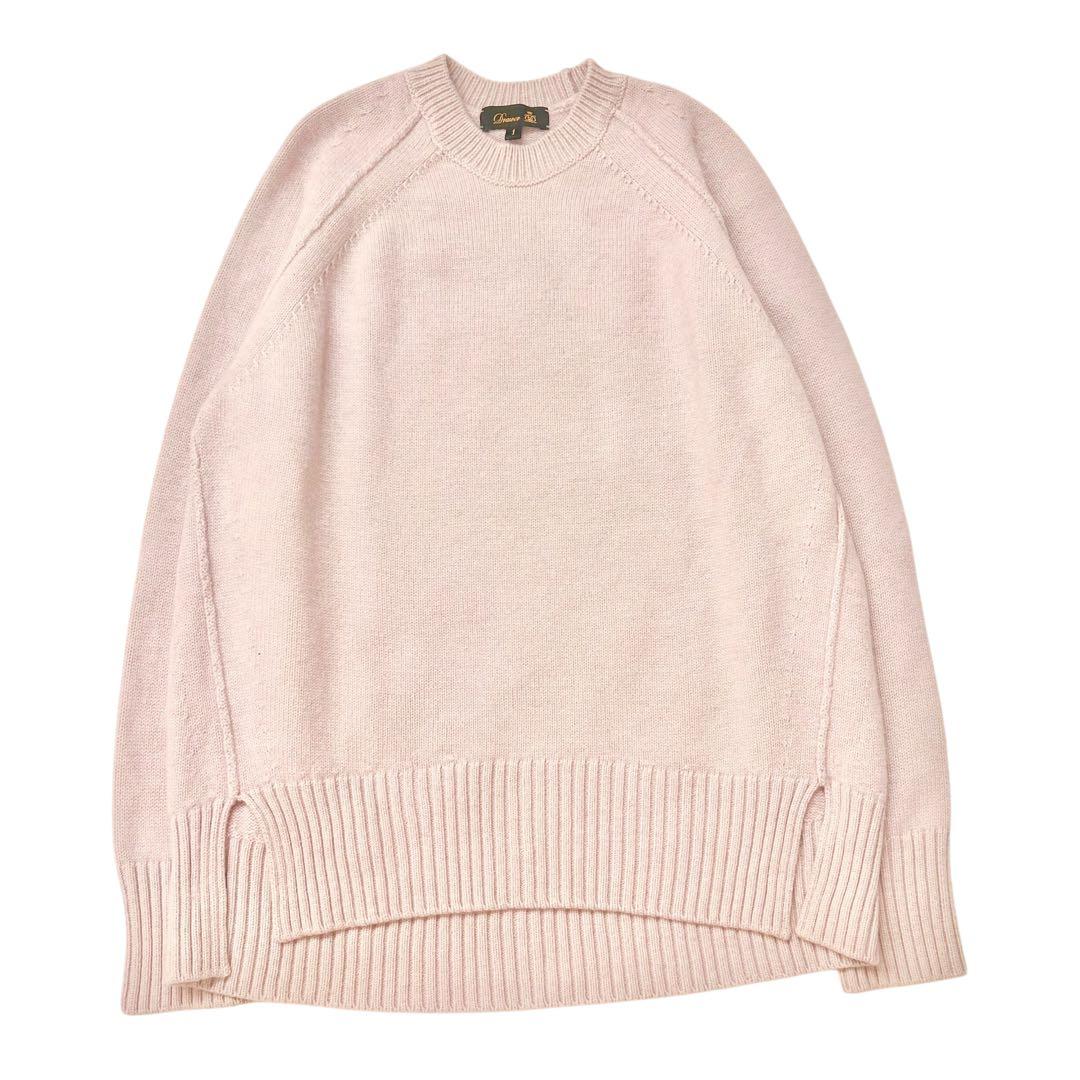 本日限定❣️カシミヤ64%＊ドゥロワー 7G天竺クルーネックニット S 定価9万