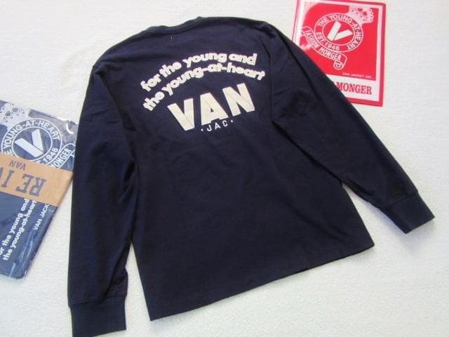 専用出品！（Ｌ）【新品】VAN JACKET　バックロゴ　長袖クルーネックシャツ