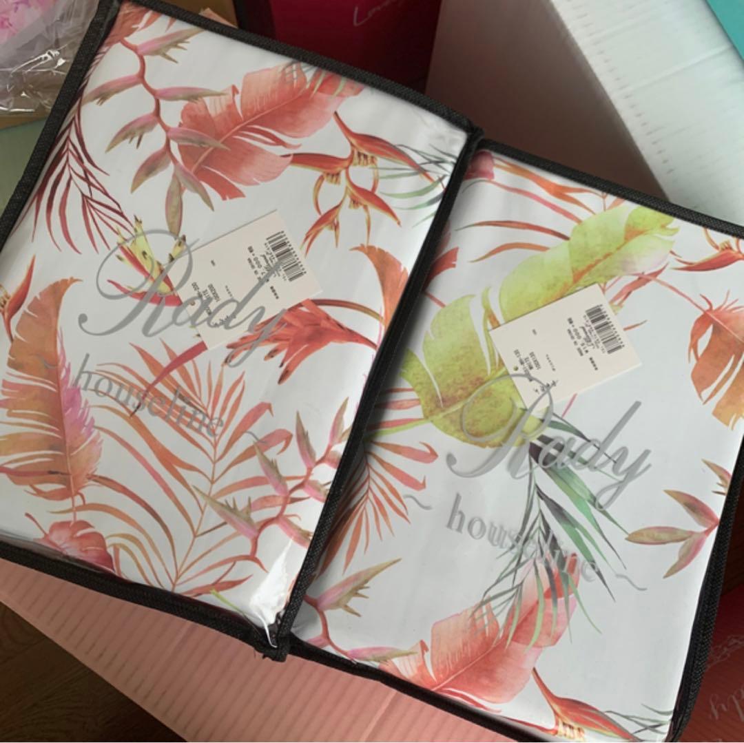 rady カーテン　200サイズと135サイズ2級遮光2枚組　ボタニカルフラワー